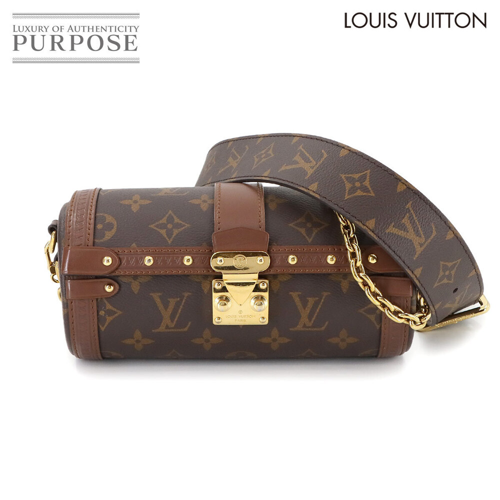 Louis Vuitton Monogram Leather Bag Trunk Shoulder Papillon Brown Brown - Picture 2 of 9